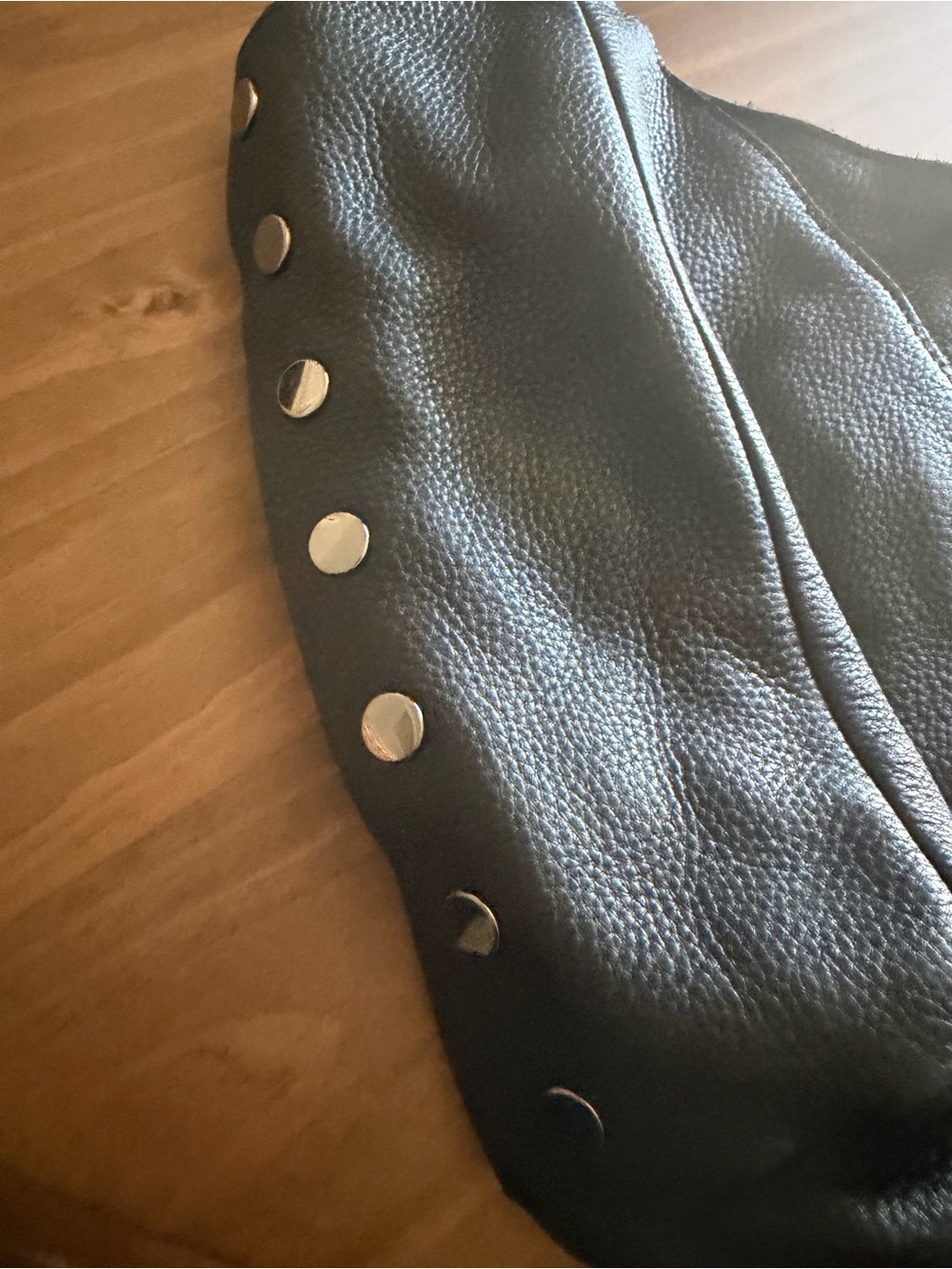 Hammitt Black Pebbled Leather Stud Tote - Picture 3 of 5